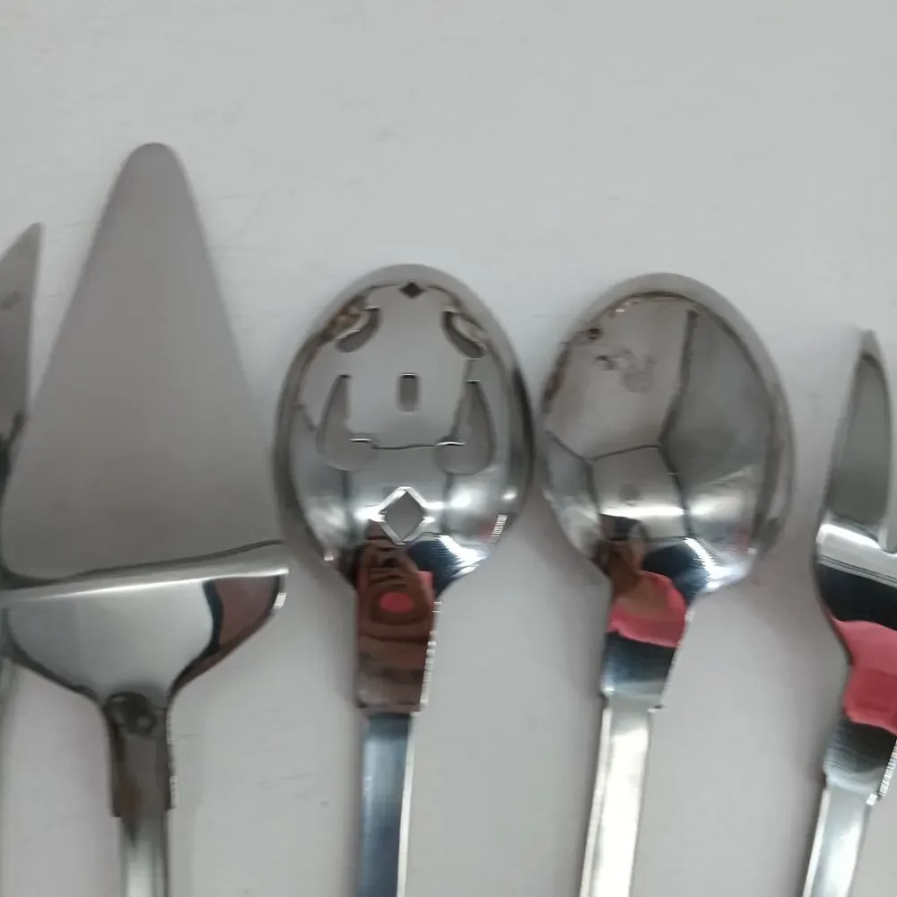 11X Gibson WATERBURY Hostess Set Serving Spoons Pie Server Ladle
